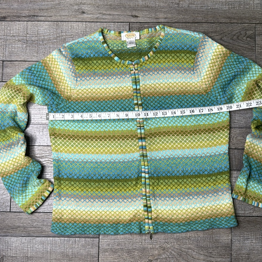 Talbots Multicolor Striped Cardigan - Picture 2 of 7